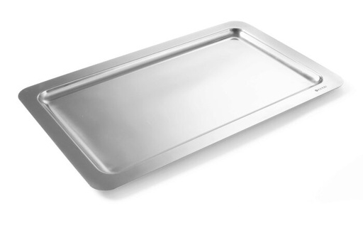 [60251676] APS 18/10 STAINLESS STEEL TRAY GN1/1 53X32.5XH1CM SMOOTH EDGE