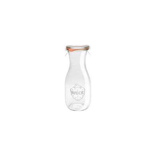 [56000573] WECK CARAFE A JUS  VERRE Ø 60MM 1000ML-4P COUV.VERRE