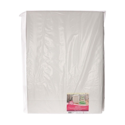 [08076017] FUNCAKES BOITE A GATEAU 52X52X70CM BLANCHE