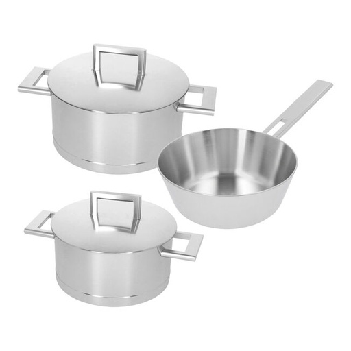[60251903] DEMEYERE JOHN PAWSON 7 SET 3 PIECES - POT 18+ PAN 20CM