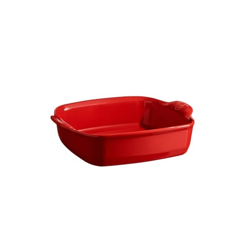 [57690018] EMILE HENRY PLAT ROTIR G.CRU 28X24CM 1.80L- ROUGE