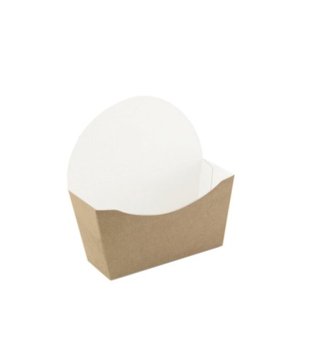 [25101000] 210CBAGL KARTONNEN DOOS VOOR BAGEL KRAFT/WIT 12X4XH12CM PAK VAN 50 STUKS
