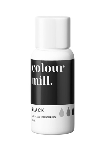 [08055916] COLOUR MILL LIPOSOLUBLE KLEURSTOF ZWART-ZWART 20ML
