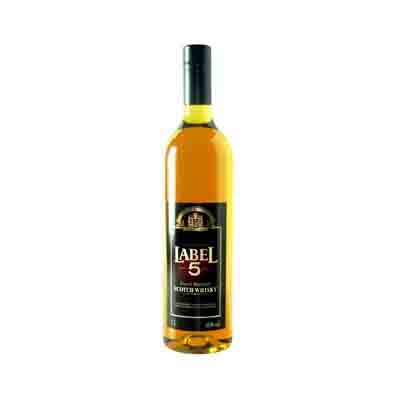 [07010101] SCOTCH WHISKY LABEL 5 60° WITH EXCISE TAX 1L