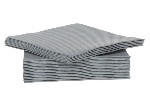 [44665143] C&T PROF SERVIETTE COCKTAIL GRISES 25X25CM 40PCES