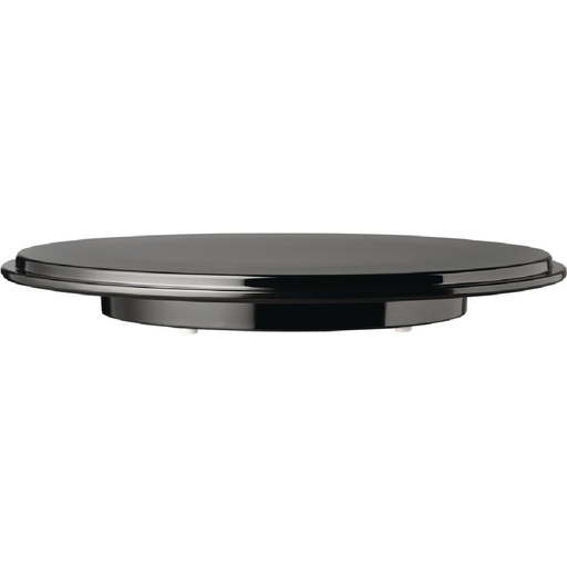 [57657798] APS ZWARTE TAARTDISPLAYSCHAAL 31 CM HT 4 CM ZONDER KOEPEL