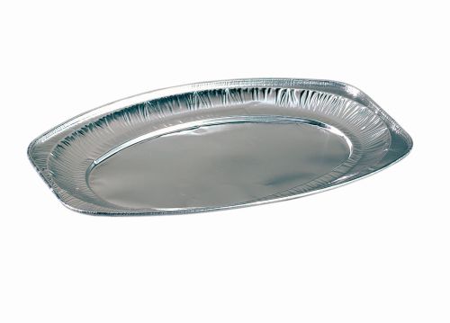 [41802155] PLATEAU DE PRESENTATION  ALU OVAL ø430x292 CARTON DE  60 PCES*SCDE*