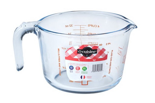 [74500892] O CUISINE MESUREUR VERRE BOROSILICATE 1.0L