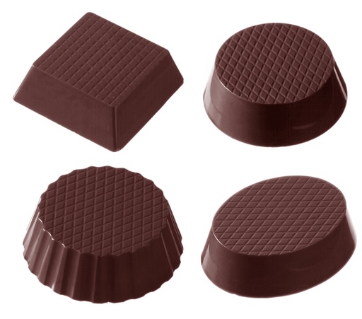 [70409562] CHOCOLADEVORM PETIT FOUR CUP 4 FIG. CW2112 3X4 -- 32GR