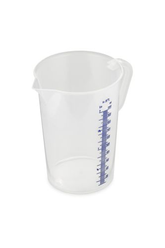 [52901218] 500ML BLUE GRADUATED THERMO MEASURE WITH CLOSED HANDLE