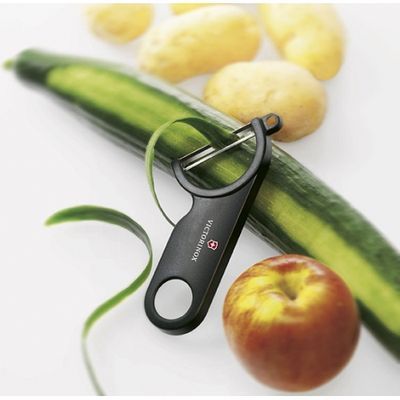 [57663195] VICTORINOX BLACK "Y" INCLINED PEELING KNIFE