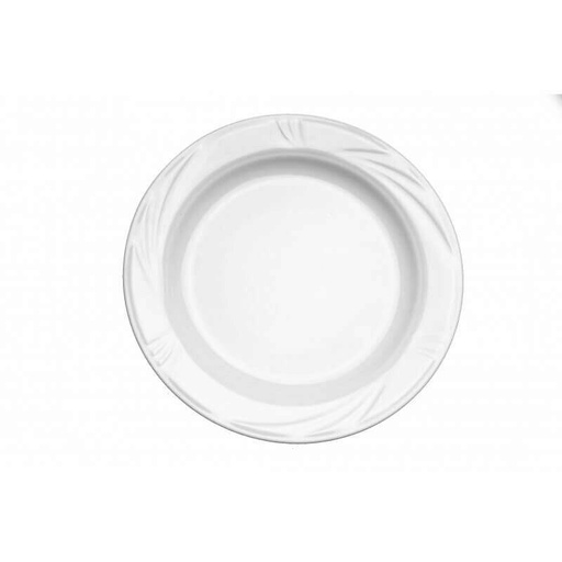 [74500176] ARCADIA DINNER PLATE 25 CM WHITE PORCELAIN - 007611