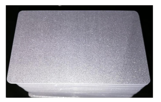 [57665023] EDIKIO SILVER PVC CARDS - 0.76 MM - 86X54MM ACCESS/FLEX/DUPLEX PACK OF 100 PCES