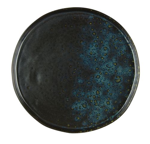[57661137] 57657486 LE COQ PHOBOS BLACK BLUE DOTS ASSIETTE 26.5CM STONEWARE