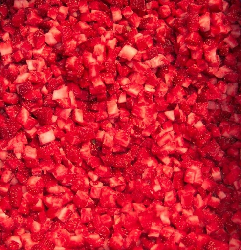 [01030073] ❄️FM FRAISE CAMAROSSA EN CUBE 10/10 VRAC 10KG