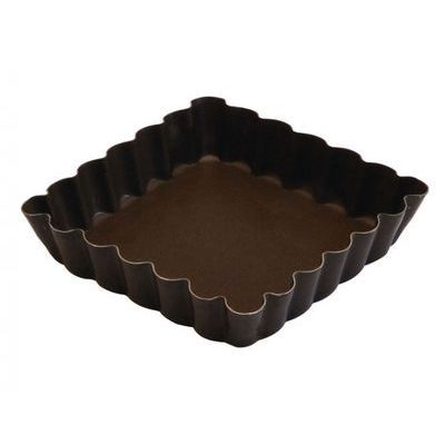 [57662982] GOBEL TARTELETTE CANNELEE CARREE 10X10XH2CM  ANTI-ADHERENT
