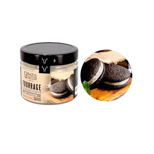 [08075338] PATISDECOR CRISPY FILLING MILK HAZELNUT COCOA BISCUIT 300GR