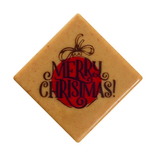[08058089] 088044 PCB SQUARE CBC CHRISTMAS DECORATION 3.5CM 140PCS ***S/CDE***