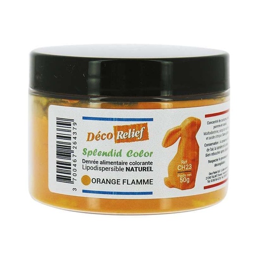 [07055016] COLORANT NATUREL LIPODISPERSIBLE ORANGE FLAMME50GR *RÉAPPRO -> ?*