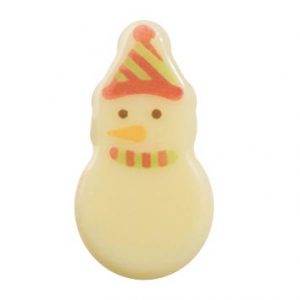 [08057329] 065175 PCB KLEINE SNEEUWMANNEN CB 4 ONTWERPEN 2,6X1,4 CM 300STUKS ***S/CD***