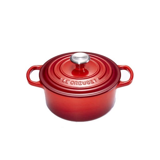 [57661810] LE CREUSET ROUND COCOTTE 18CM CHERRY 1.8L 2PSIGNATURE