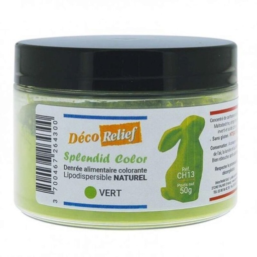[70406970] NATUURLIJKE VETVERDUNBARE KLEURSTOF EMERALDGROEN 50GR