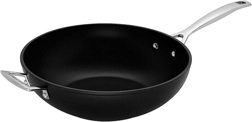[57661862] LE CREUSET LES FORGEES NON-STICK WOK.30CM1 HANDVAT + COUNTER HANDVAT