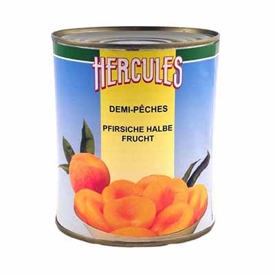 [01010732] PERZIK HALF HERCULES 1KG* GEMAKKELIJK TE OPENEN *