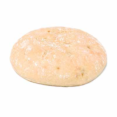 [02040247] VAMIX B399 DIMPLE ROUND WHITE BREAD Ø 13CM BAKED PRE-SLICED 33X100GR