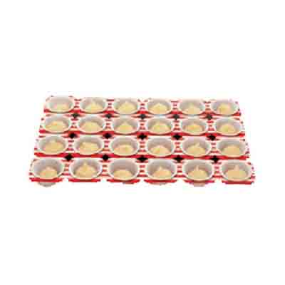 [05041101] PAPER BAKING MOULD FOR 24 MUFFINS 50X36CM FOST+2025 INCLUDED 1,17234€ 3000P