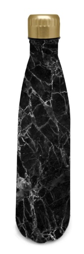 [57658857] NERTHUS BOUTEILLE INOX 750ML "MARBRE NOIR" DOUBLE PAROI