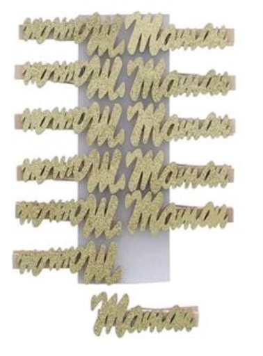 [61704035]  GOUDEN KLEM "MOM" 12 STUKS 65XHT2533