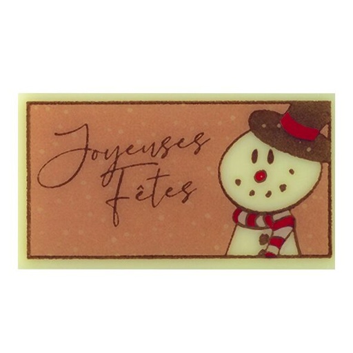 [08056372] 087123 PCB RECTANGLES CB SNOWMAN 4.5X2.5CM 90PCS ***S/CDE***