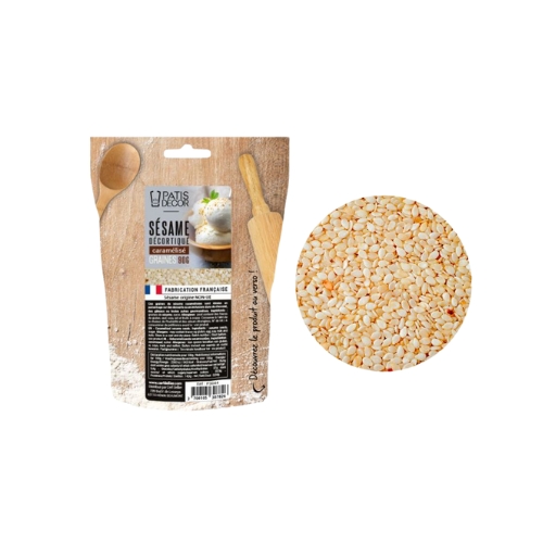 [08075335] PATISDECOR GRAINES DE SESAME CARAMELISEES 90GR
