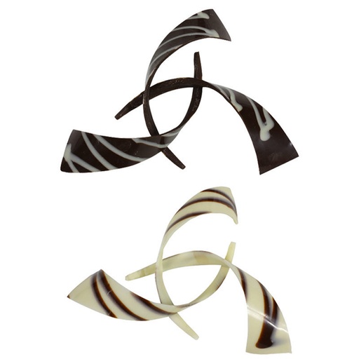 [08080727] 1034684 RUBAN LIGNES CHOCOLAT 69PCES ***S/CD***