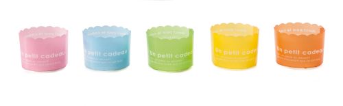 [44100413] *FF*ALCAS MOULE CUPCAKE COULEURS ASSORTIES 130CC Ø60MM H 47MM 100PCES