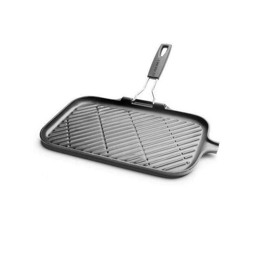 [70409698] LE CREUSET GRILL RECT 36CM NOIR A/POIGNEE AMOVIBLE