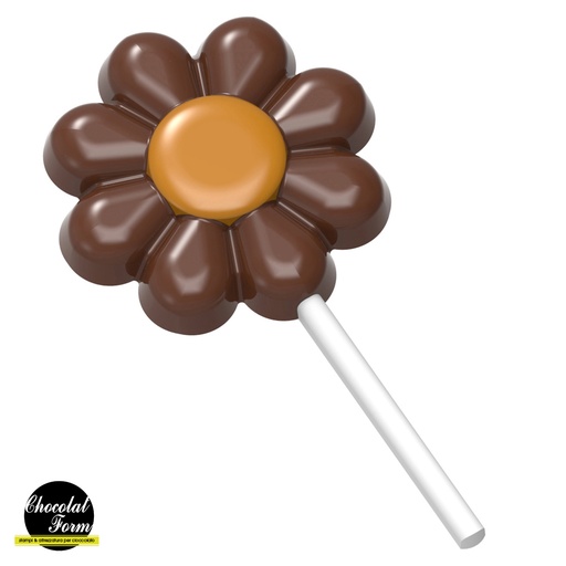 [70410619] CHOCOLADEVORM BLOEM LOLLY CF0241 13.5X27.5CM * 1X4 *22GR