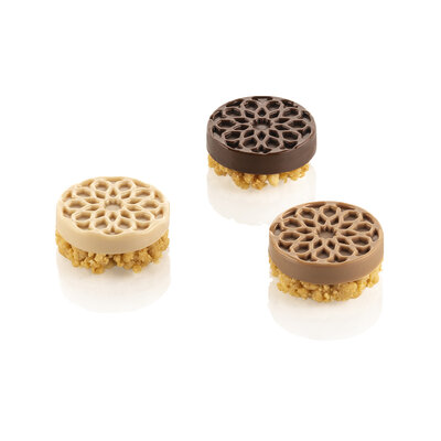 [51661500] SILIKOMART SF378 VORM 15 RONDE MOORSE Ø4 HT 1,6CM 19ML ANTI-AANBAK GN1/3 -50° TOT 250°