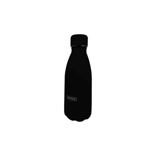 [57658858] NERTHUS 750ML "ZWART" DUBBELWANDIGE ROESTVRIJSTALEN FLES