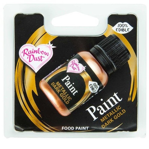 [70407187] DARK GOLD METALLIC FOOD PAINT 25ML