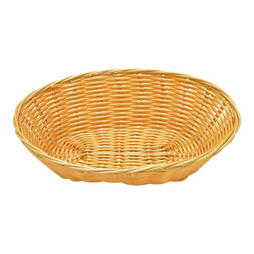 [53000923] BEIGE PLASTIC BASKET 24X18CM
