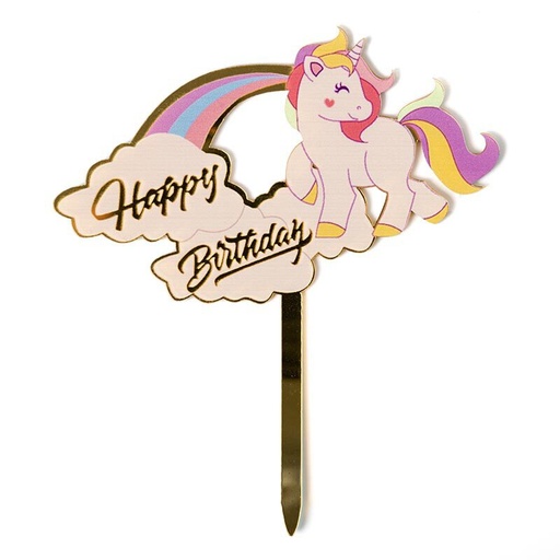 [08054810] *FF*1024002 CAKE TOPPERS PIQUE LICORNE 6PCS ***S/CDE***