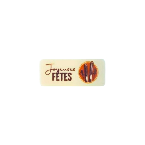 [08054982] 2015673 PLAATJE JOYEUSE FETES SKI 5,5X2,3CM 100STKS ***OP BESTELLING***