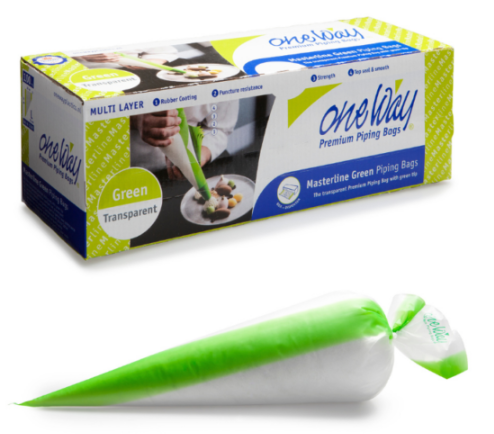 [50104701] GREEN DISPOSABLE BAGS L 53 X 28 CM MASTERLINE 100 PCS