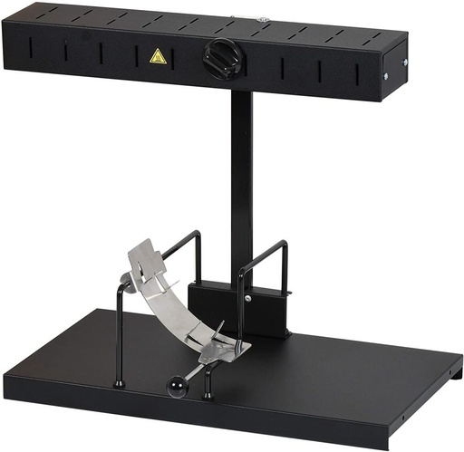 [62250701] L'ALPAGE "BASALTE" RACLETTE 1/2 WHEEL 900W STAINLESS STEEL/PAINTED STEEL