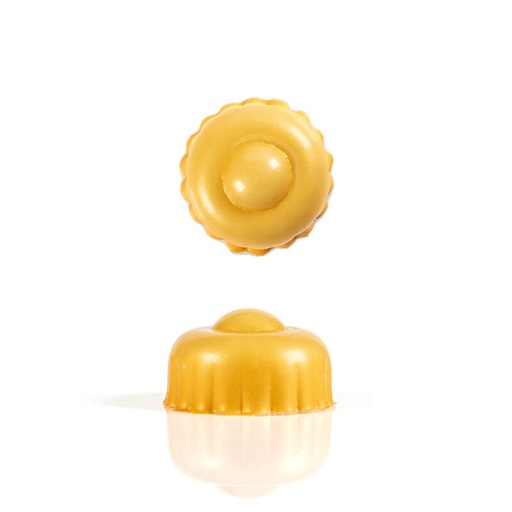 [08082119] 2014707 GOUDEN KERSTBALCLIP WITTE CHOCOLADE 2 CM 70 STUKS