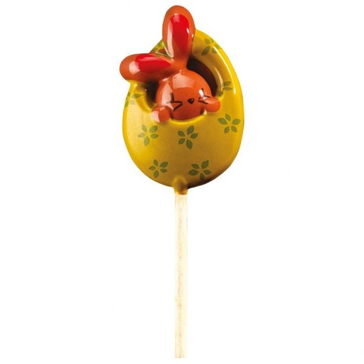 [08057075] 061244 PCB BLISTERS SUCETTES LAPIN POUR 45 EMPREINTES H. 5,7 CM ET BÂTONS 9PCES ***s/cd***