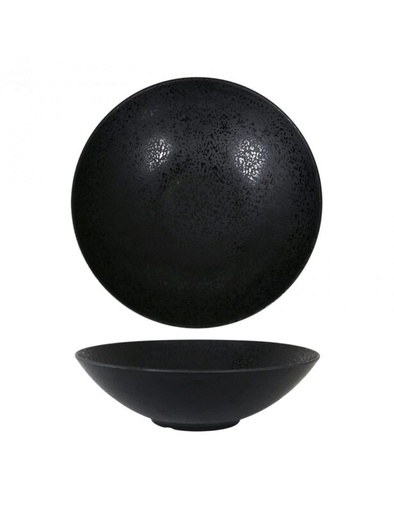 [60251740] ARIZONA ASSIETTE COUPE MELAMINE NOIR 27XH5CM