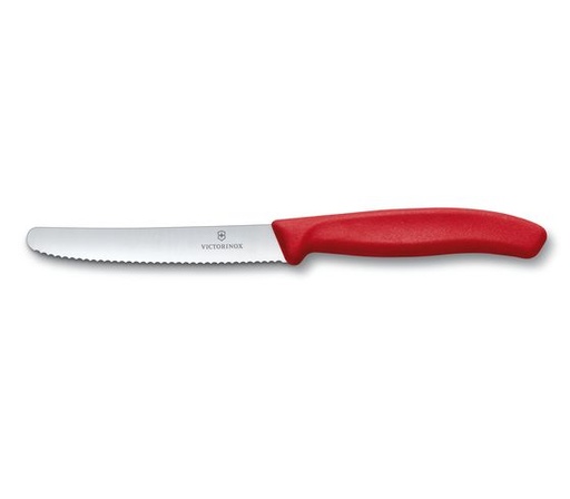 [57663216] VICTORINOX TAFEL-/TOMATENMES 10 CM ROOD AFGERONDE PUNT